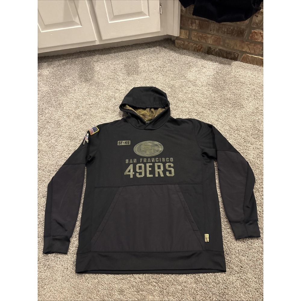 San Francisco 49ers Hoodie Nike NFL Football Salute to Service Men's Size Large